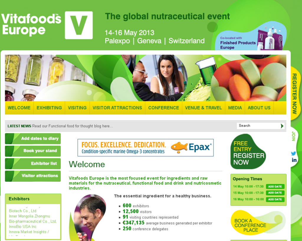 vita food vitafoods expo vita food vitafoods expo